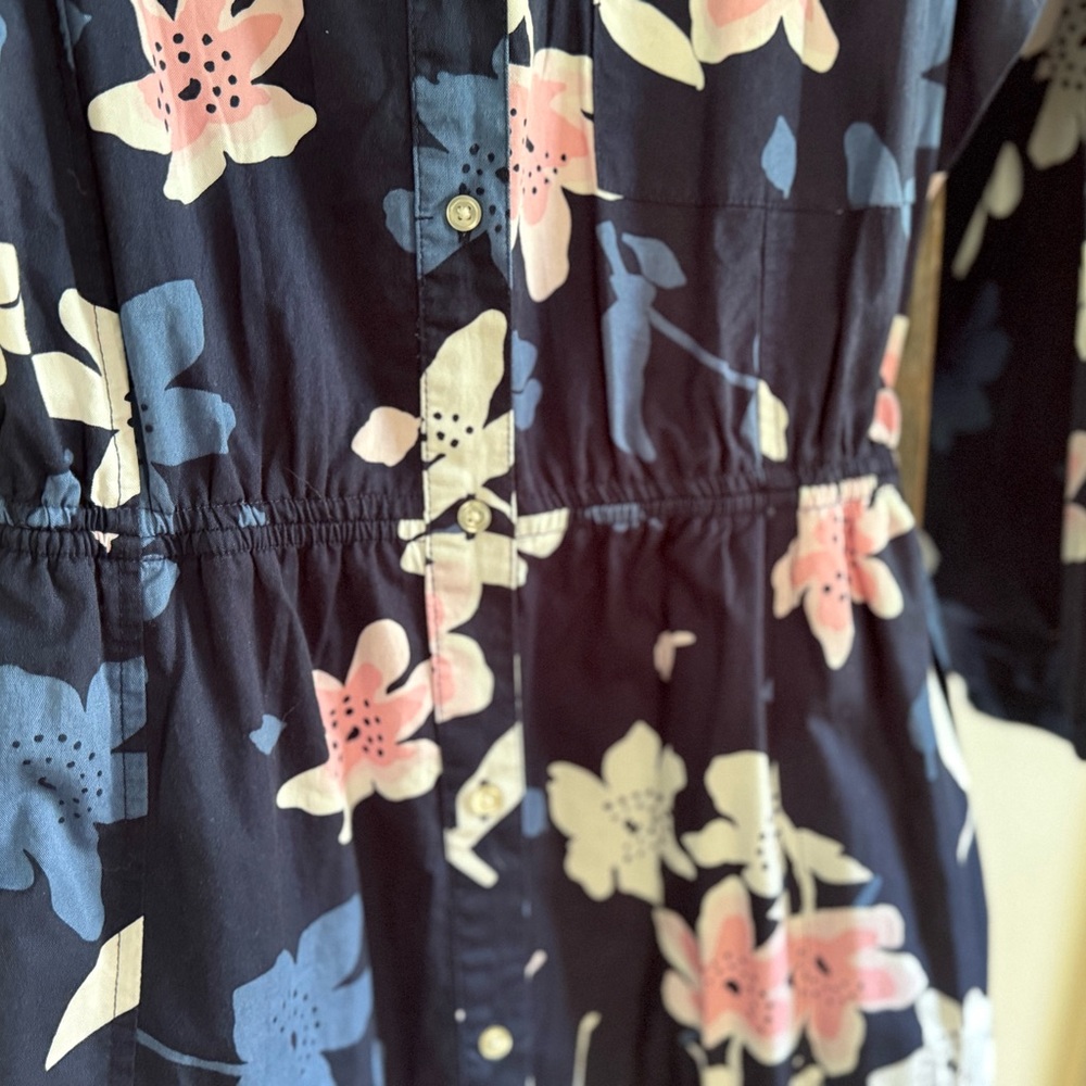 Free Assembly Women's Belted Midi Dress, Floral Long Sleeve Size XL - Picture 8 of 16